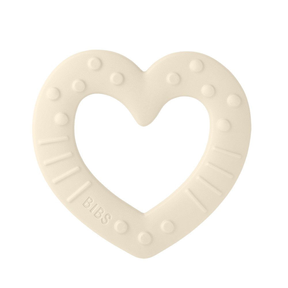 Bibs Baby Bitie Heart Teether (2 Colors) - Made in Denmark/EU