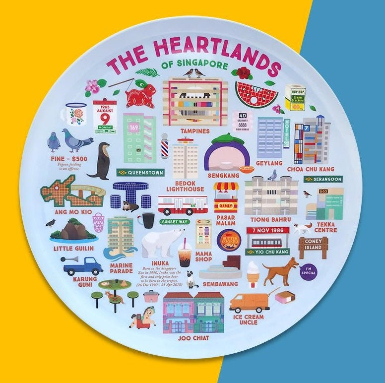 The Little Drom Store Melamine Plate (10 inch) (12 Designs)