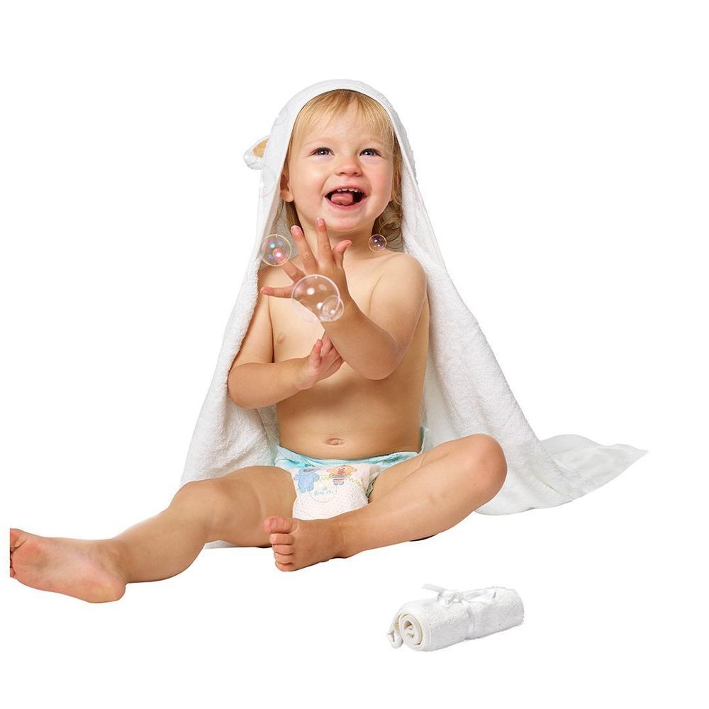 MPJ Baby Hooded Bath Towel (+ Free Washcloth) - 5 Designs - Pupsik Singapore