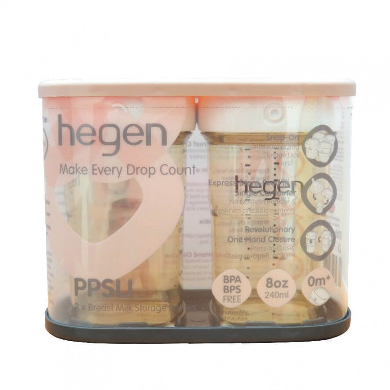 Hegen PCTO™ Breast Milk Storage Bottle PPSU, 240ml/8oz (2-pack)