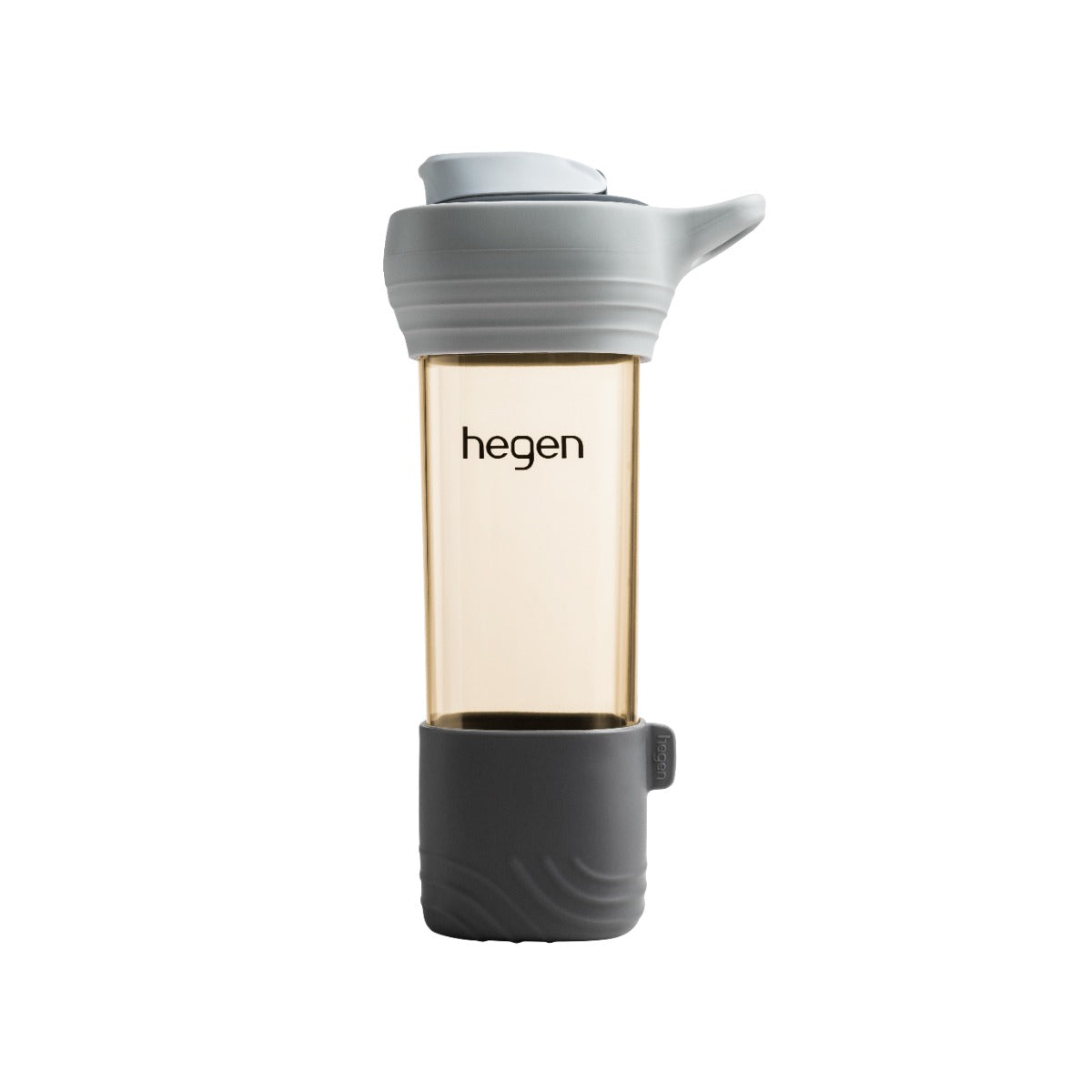 Hegen PCTO™ Lifestyle Bottle PPSU, 450ml/15oz - Slate Grey with Loop and Boot