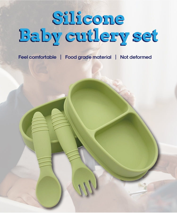 Biomom Baby Silicone Suction Bento Bowl & Utensil Set (7 Colours)