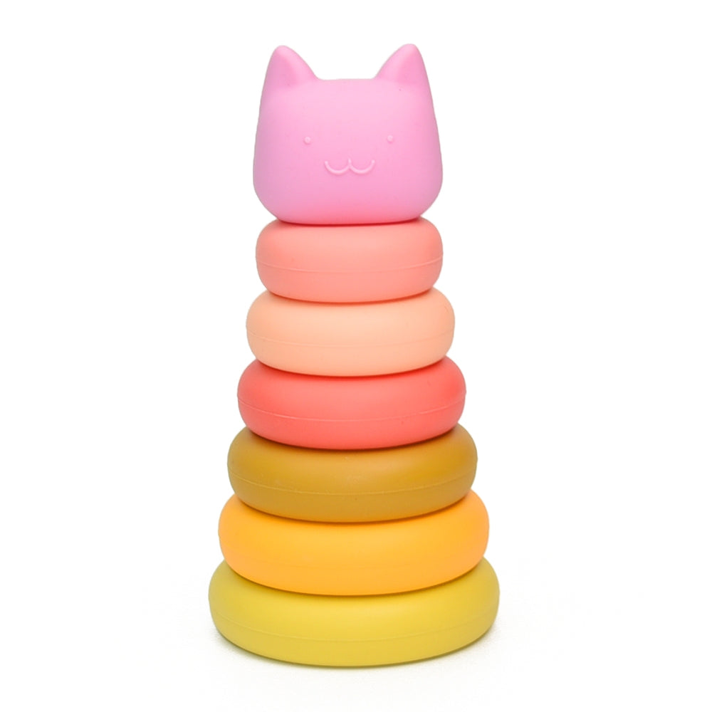 Biomom Silicone Animal Stacking Toy - Cat