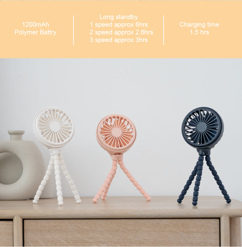 Biomom Portable Tripod Universal Stroller Fan (3 Colors)