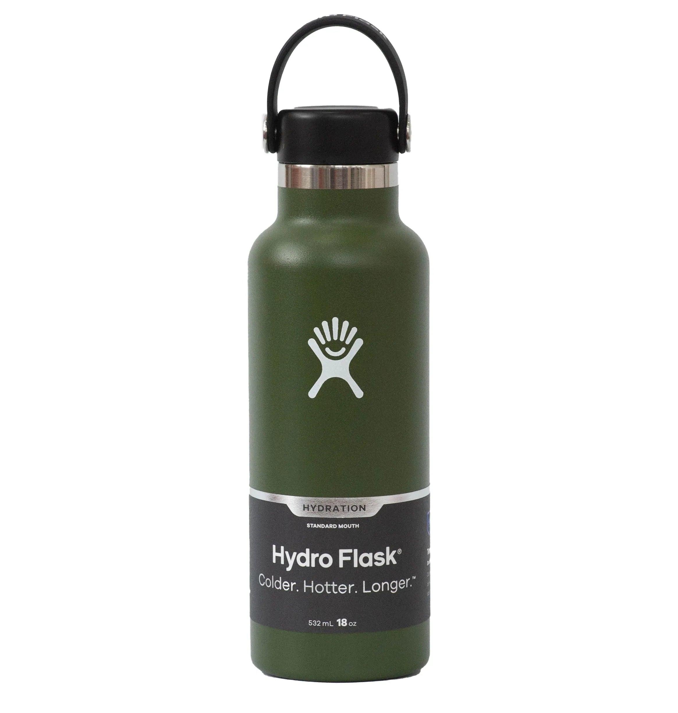 Hydro Flask Standard Mouth Insulated Bottle (18oz) (4 Colours