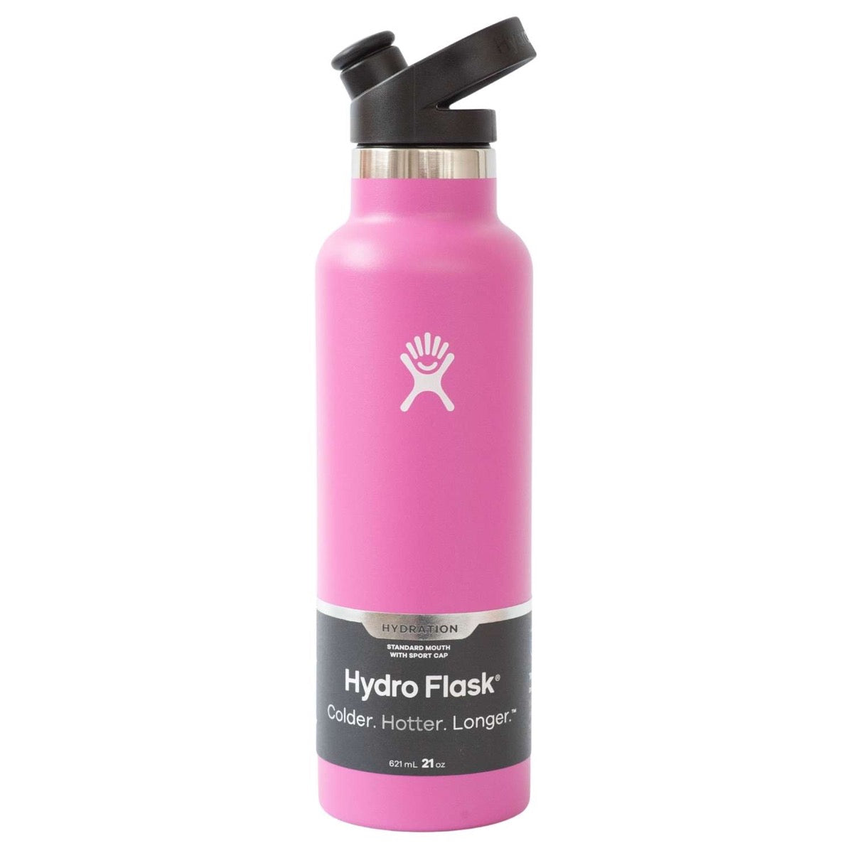 Hydro Flask Standard Mouth Insulated Water Bottle w Sport Cap (21oz) (6 Colors) - Pupsik Singapore