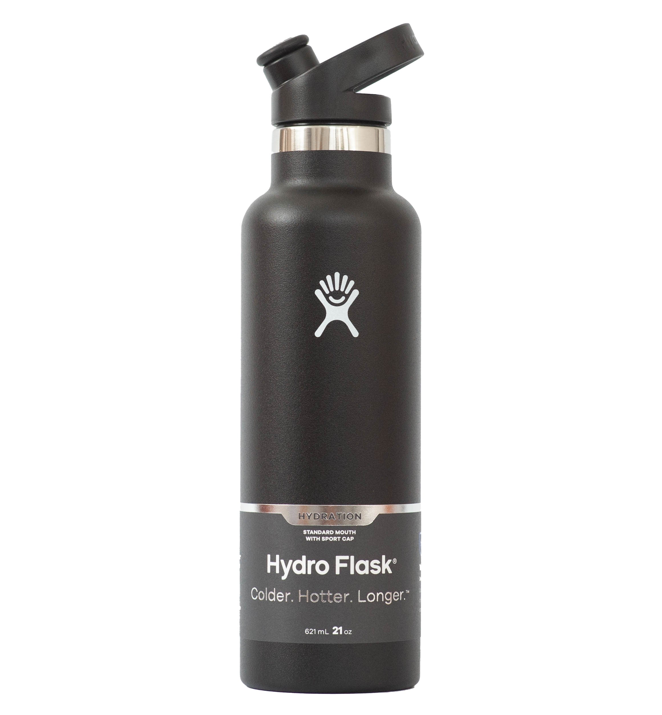 Hydro Flask Standard Mouth Insulated Water Bottle w Sport Cap (21oz) (6 Colors)