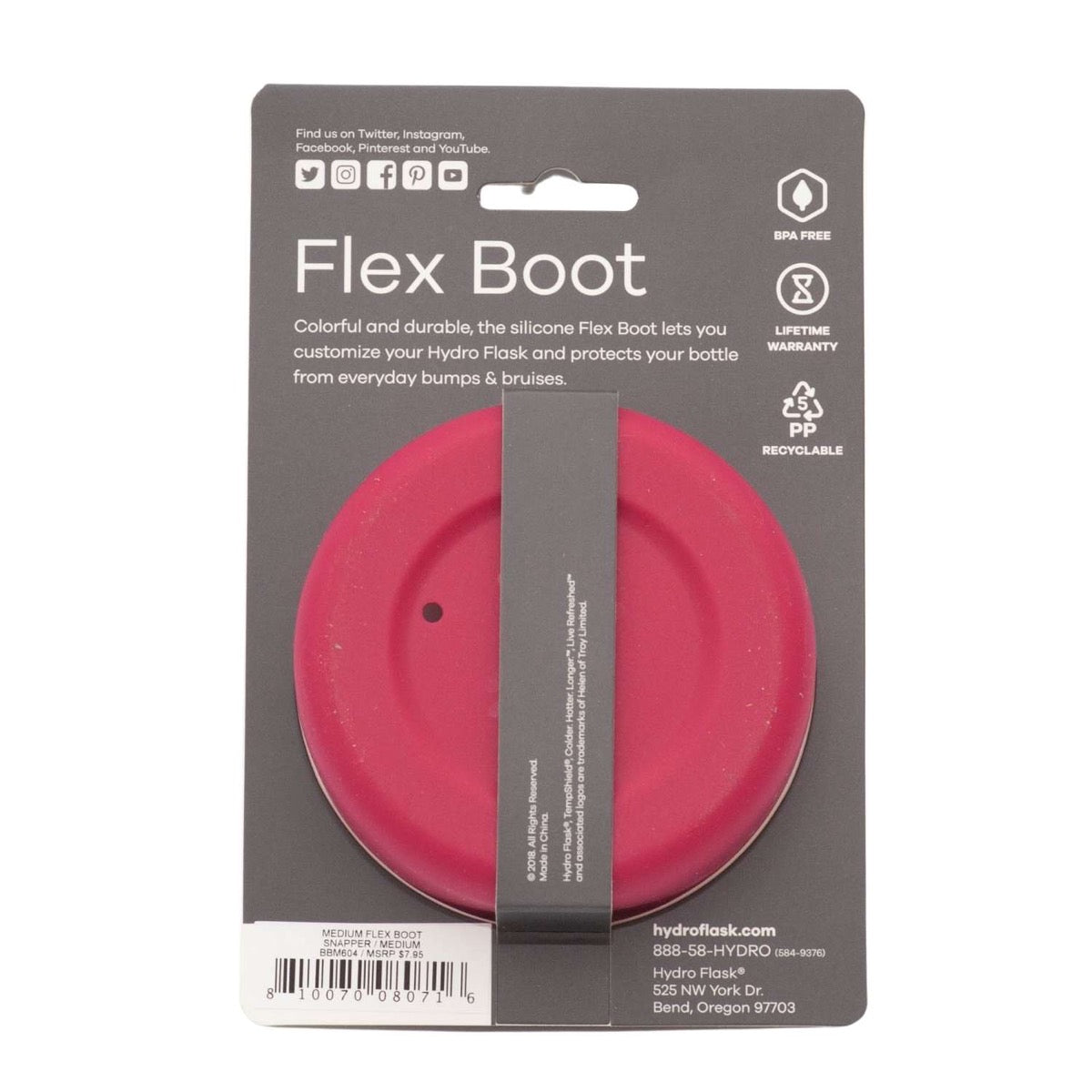 Hydro Flask Medium Flex Bottle Boot (4 Colours) - Pupsik Singapore