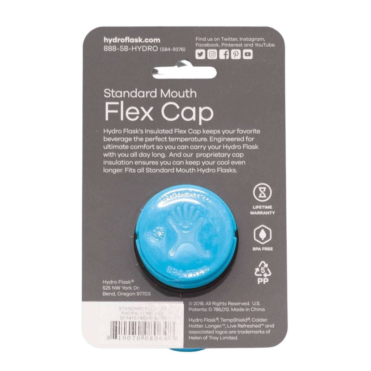 Hydro Flask Standard Mouth Flex Cap (3 Colours) - Pupsik Singapore