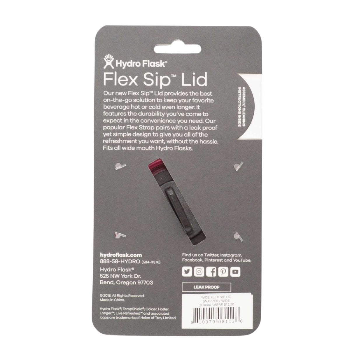 Hydro Flask Wide Mouth Flex Sip Lid (2 Colours) - Pupsik Singapore
