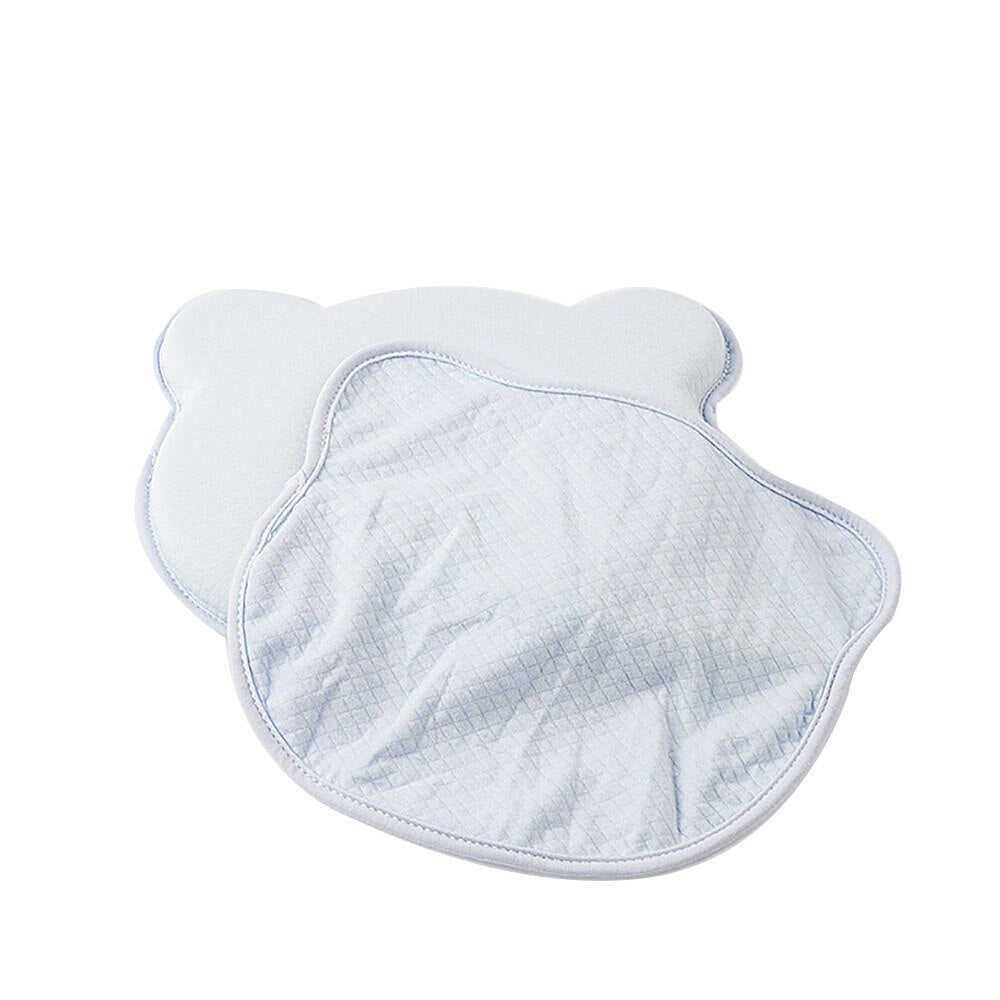 MPJ Bear Memory Foam Baby Flat Head Pillow w/ Removable Cover (3 Colours) - Pupsik Singapore