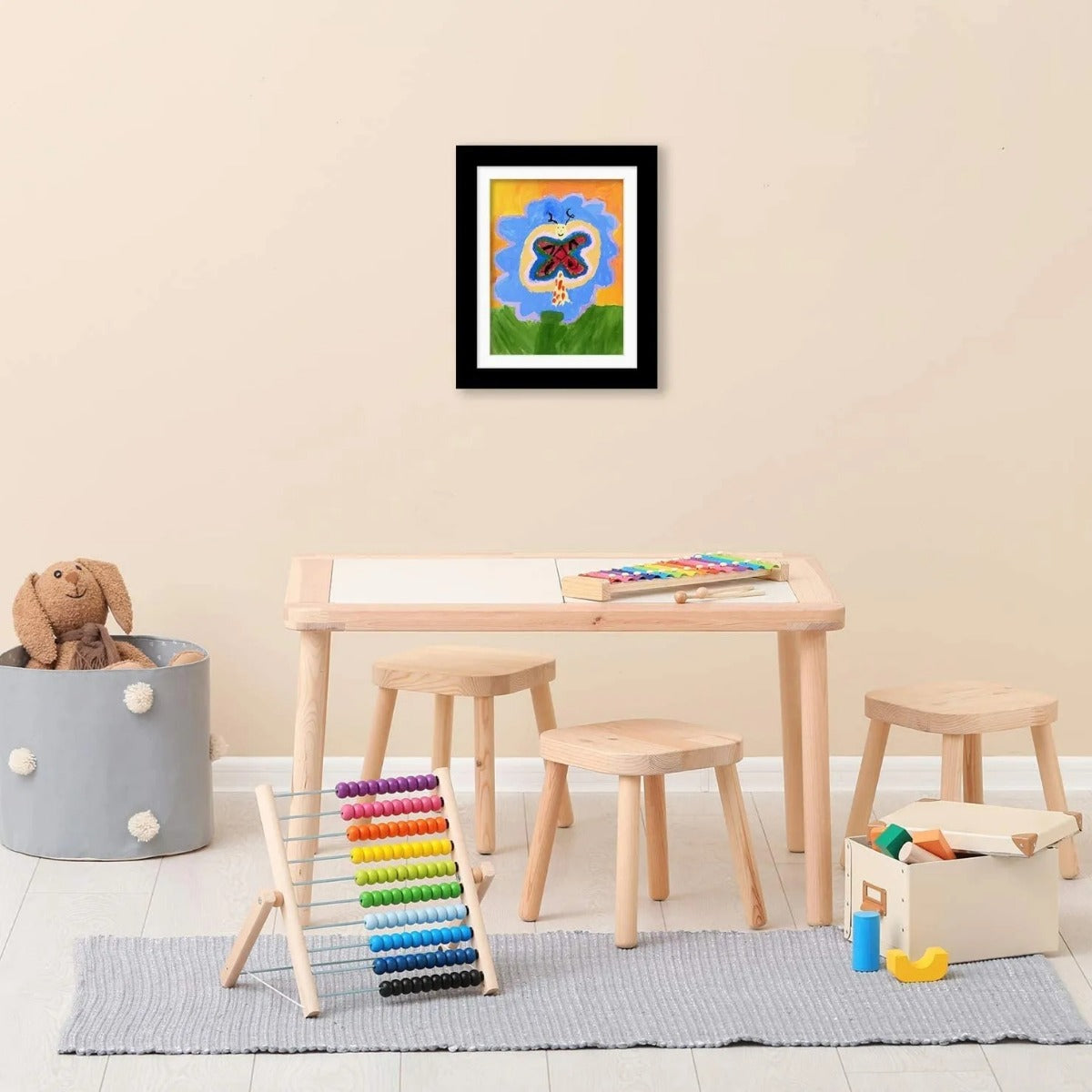 Pupsik Wooden Kids Artwork Display Frame and Storage, A3 (2 Colors) - Pupsik Singapore