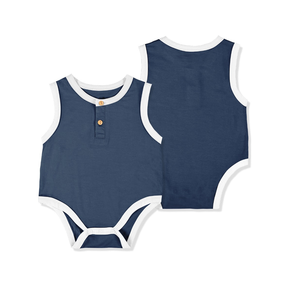 Petelulu Bamboo Sleeveless Onesie - Blue