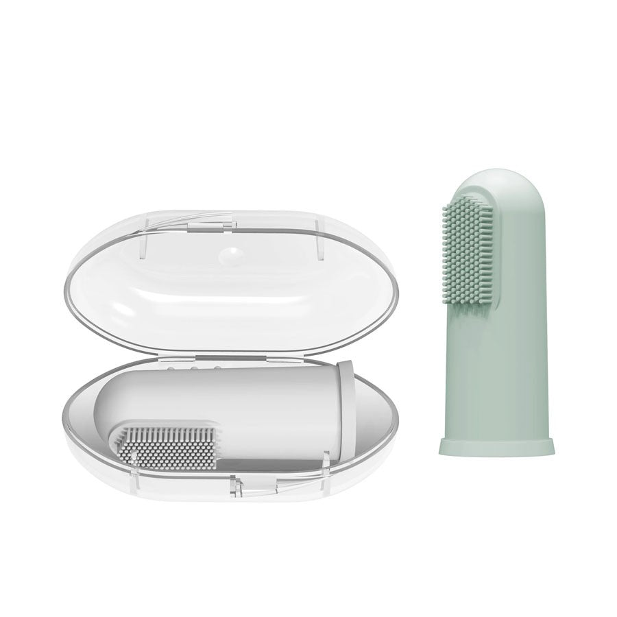 Dr Brown's Silicone Finger Toothbrush with Case, 2pk (2 Colors) - Pupsik Singapore