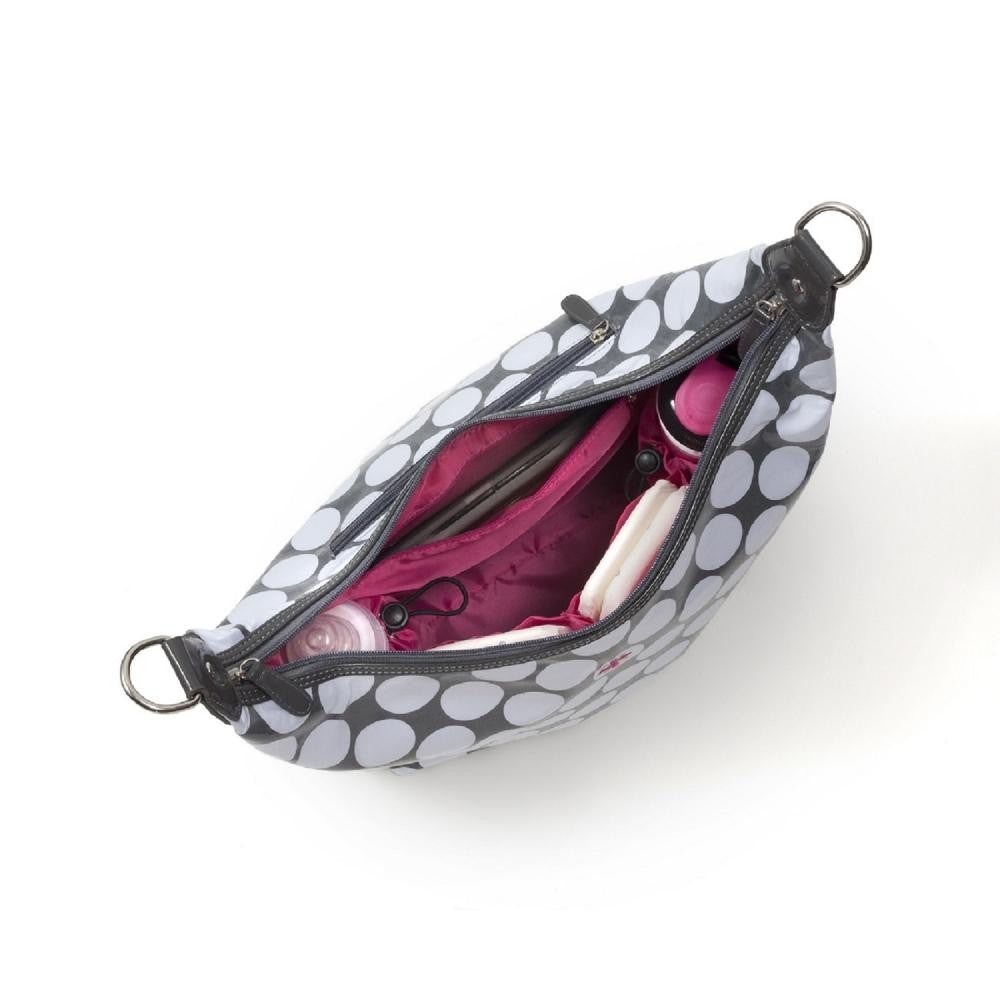 JP Lizzy Glazed Polka-Dot Hobo Diaper Bag