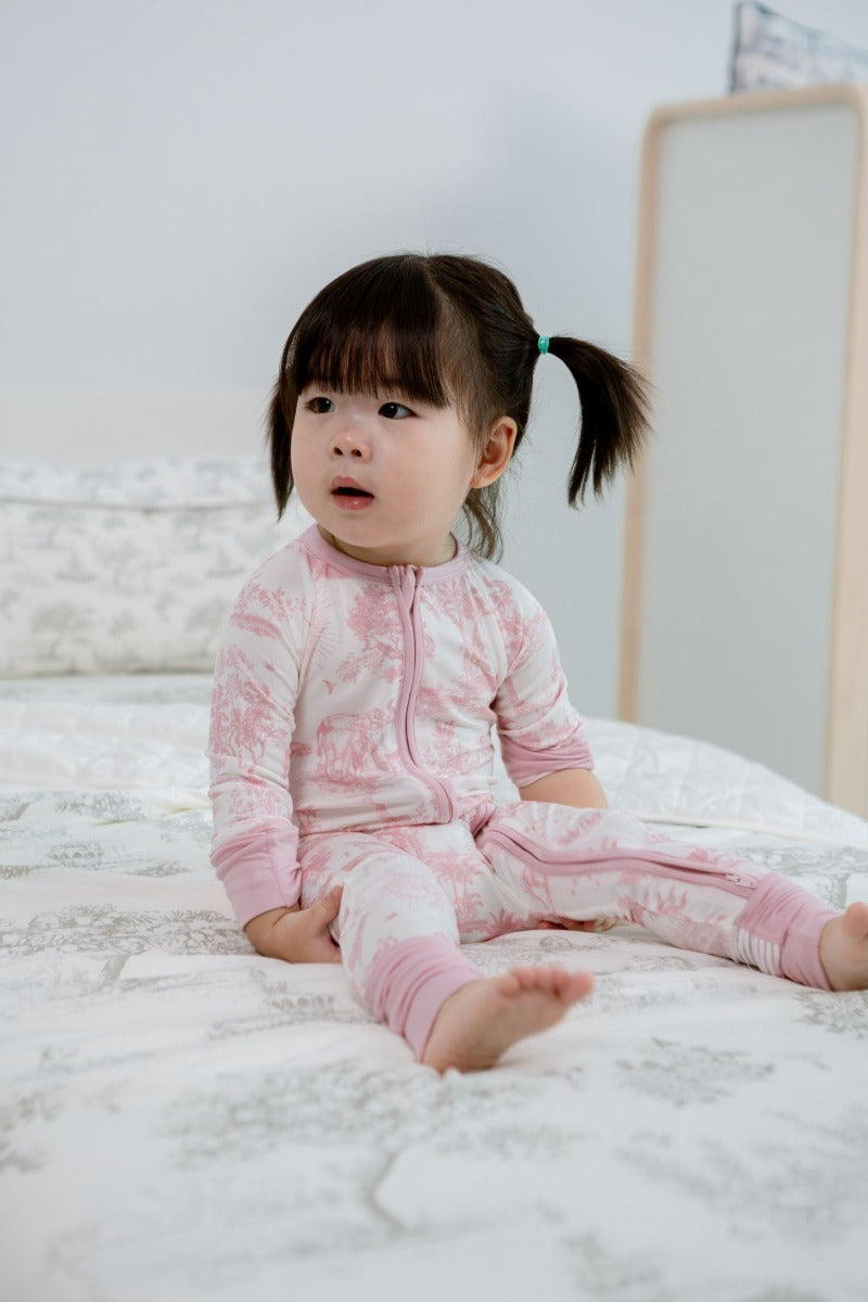 House of Holly Zip Sleepsuit - Savanna Pink (3 Sizes)
