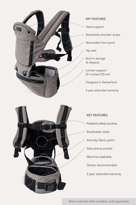 MiaMily HIPSTER Plus Baby Carrier (3 Colors) - Pupsik Singapore