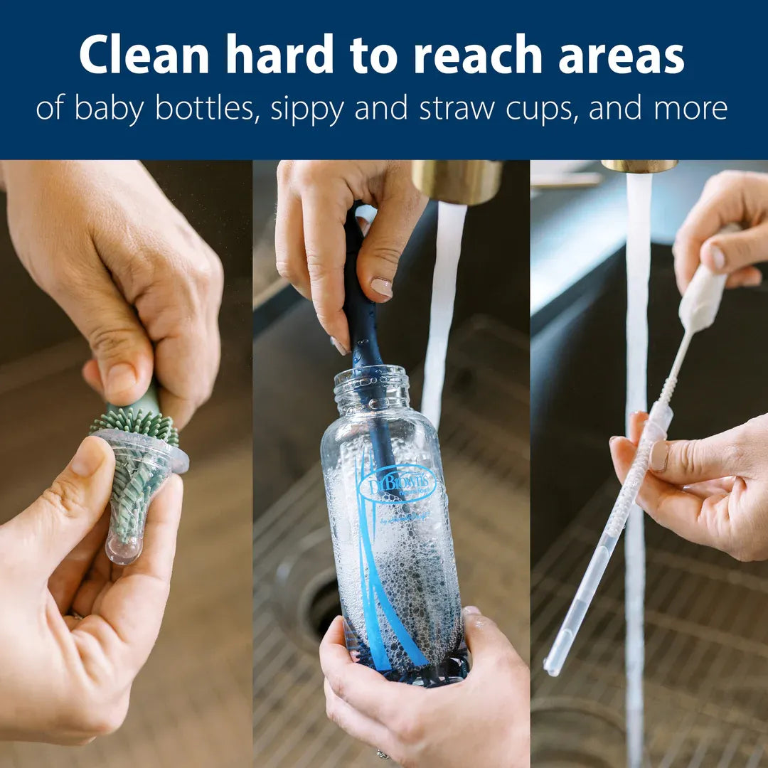 Dr. Brown's Silicone Cleaning Brush Set, 3pcs