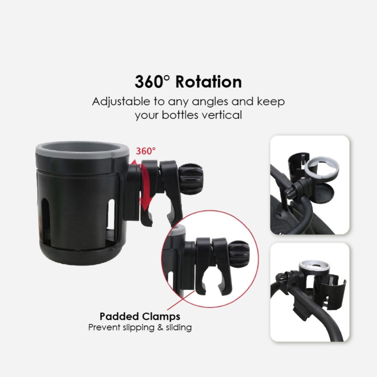 Hamilton 2 in 1 Universal Twin Cup Holder