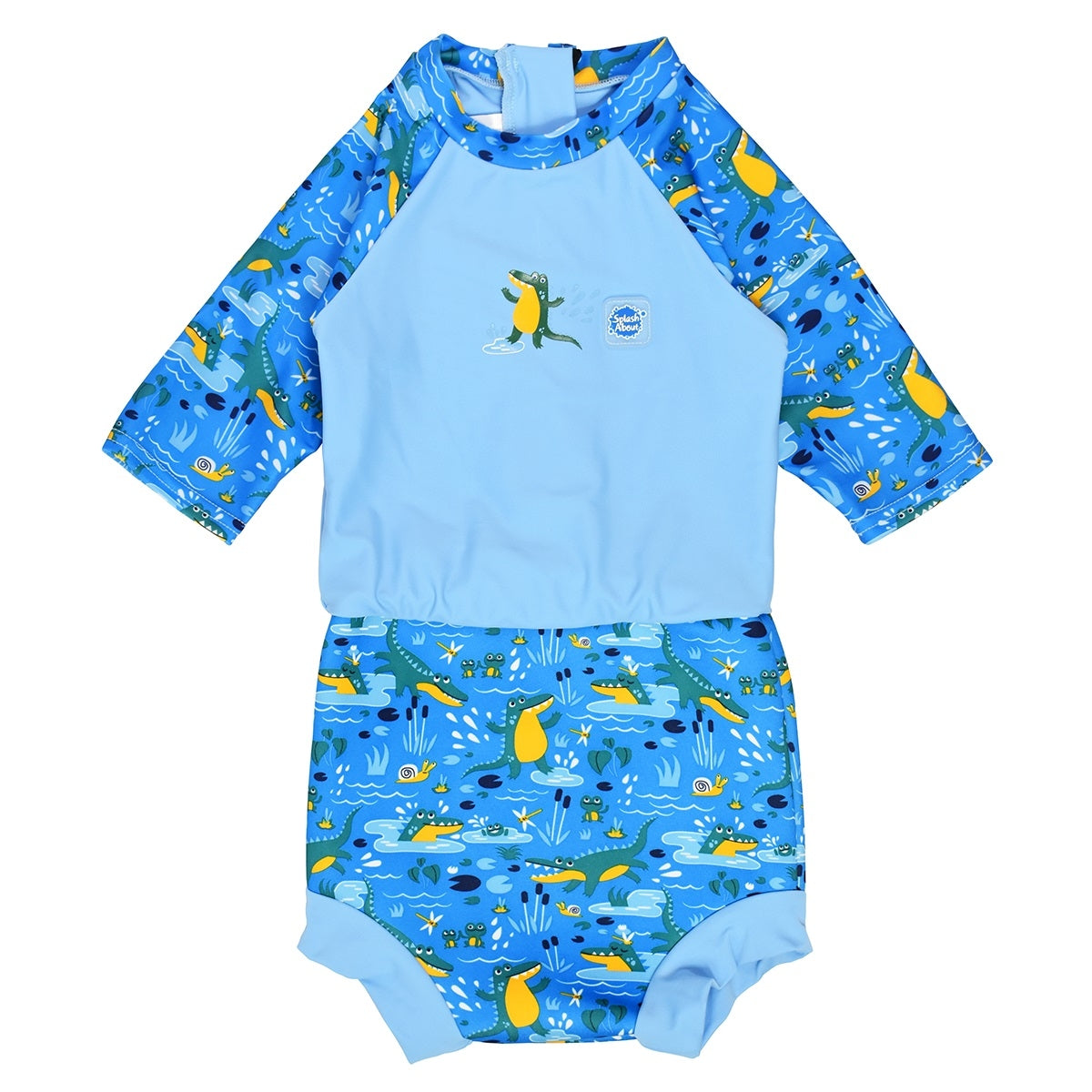 Splash About Happy Nappy Sunsuit - Crocodile Swamp (2 Sizes)