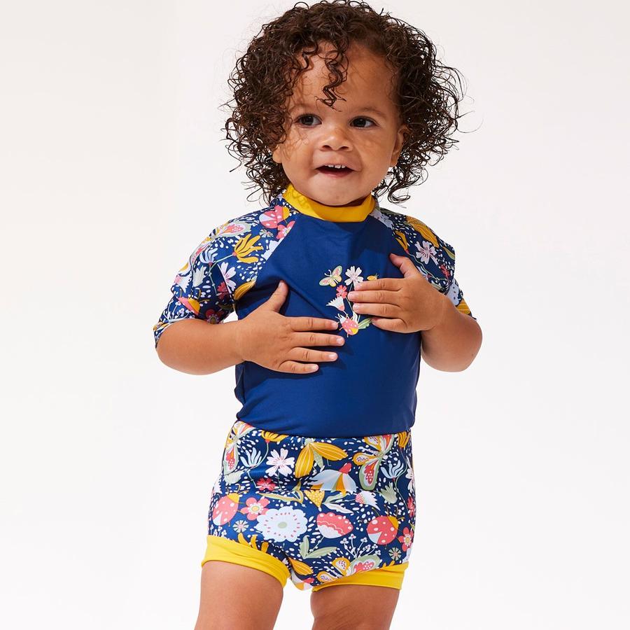 Splash About Happy Nappy Sunsuit - Garden Delight