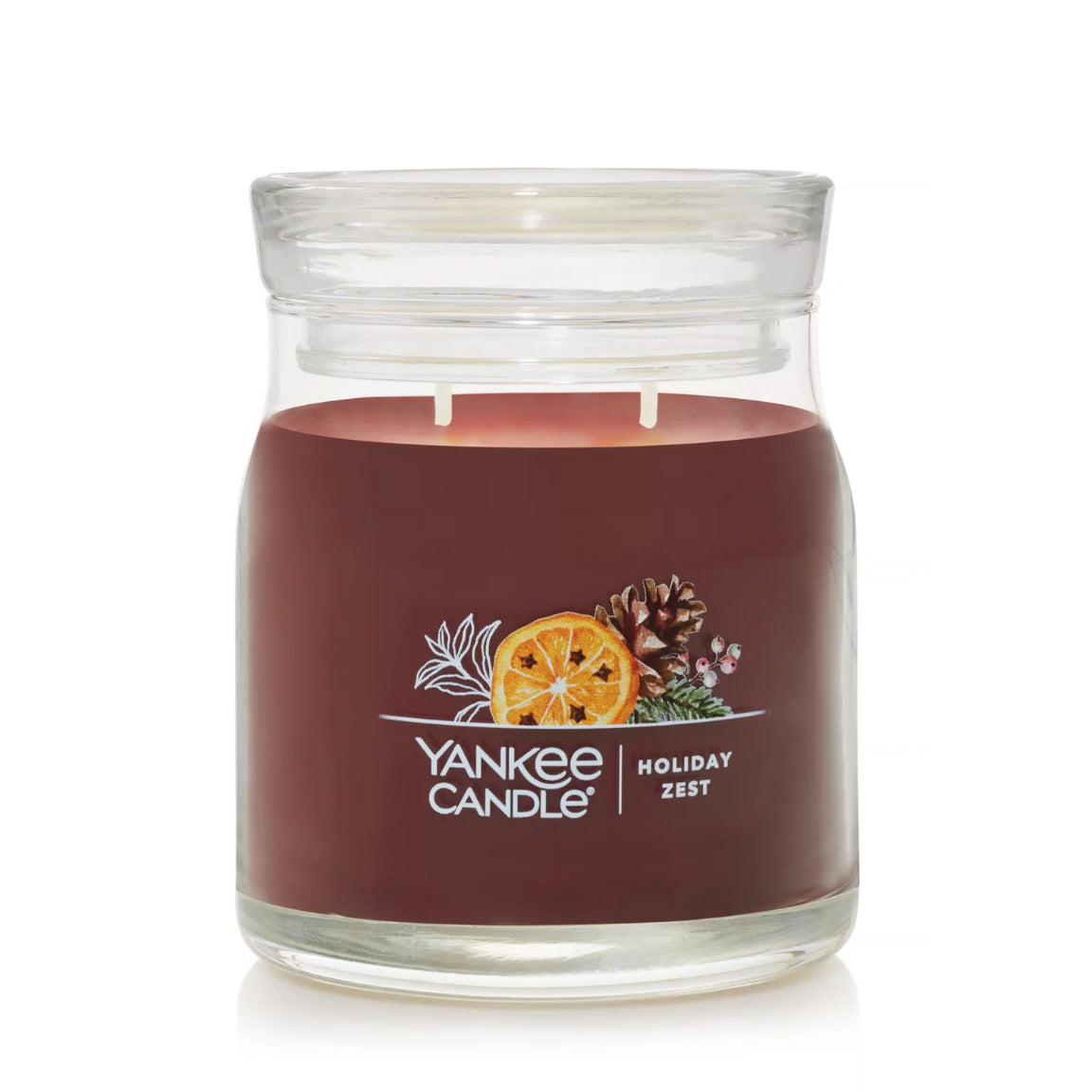 Yankee Candle Signature Medium Jar Candle, 2-wicks (13oz) - Holiday Zest