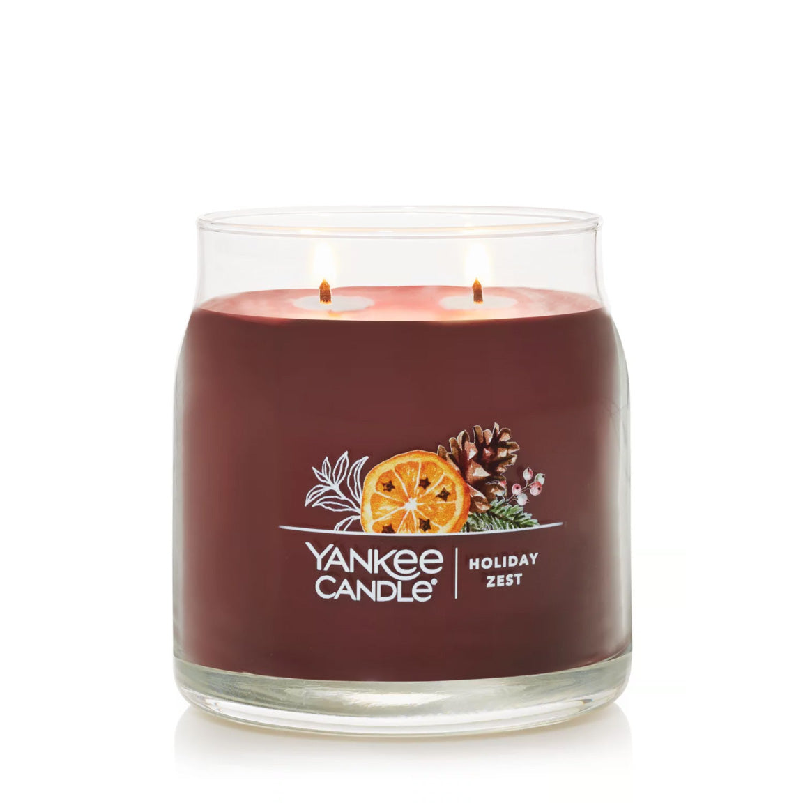 Yankee Candle Signature Medium Jar Candle, 2-wicks (13oz) - Holiday Zest