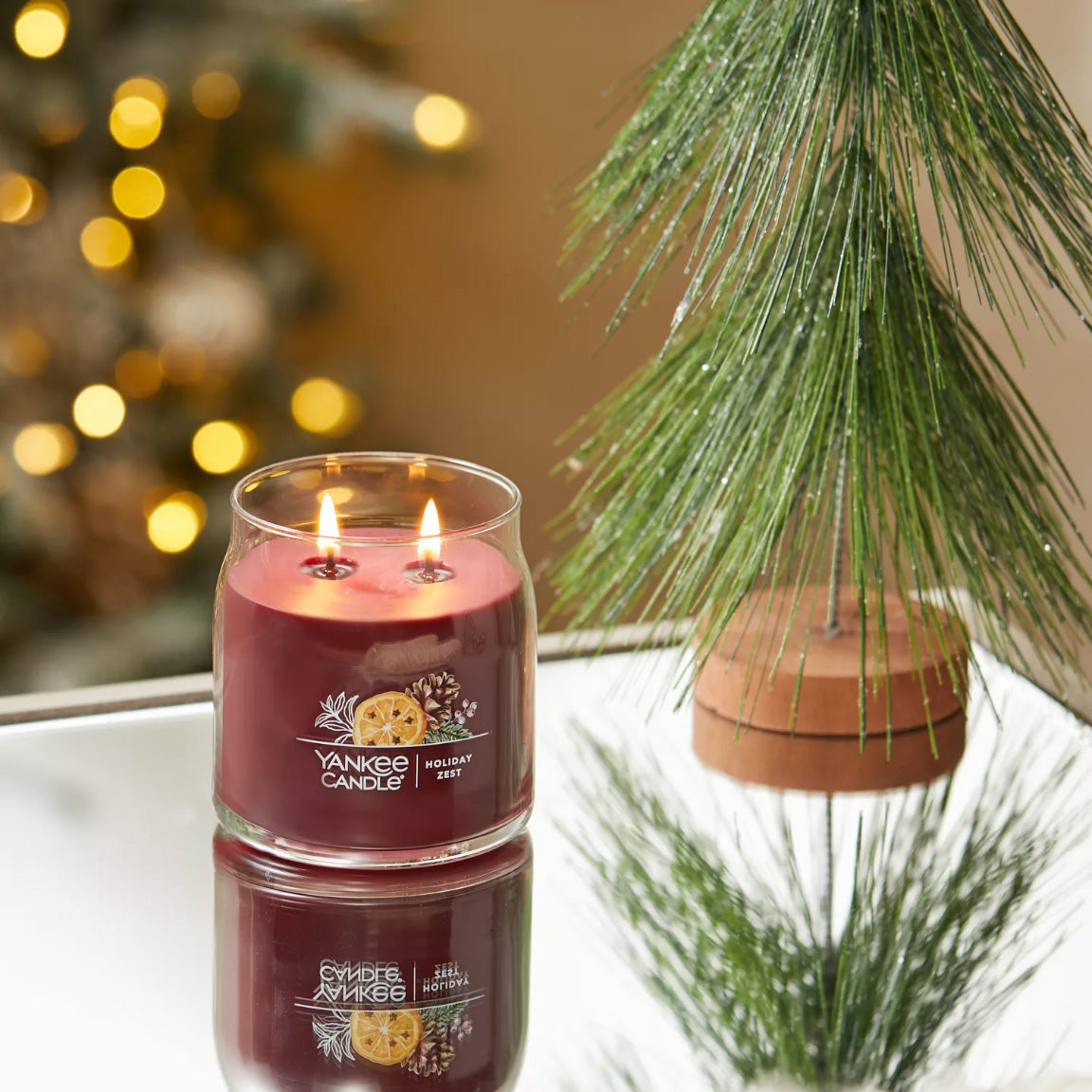 Yankee Candle Signature Medium Jar Candle, 2-wicks (13oz) - Holiday Zest