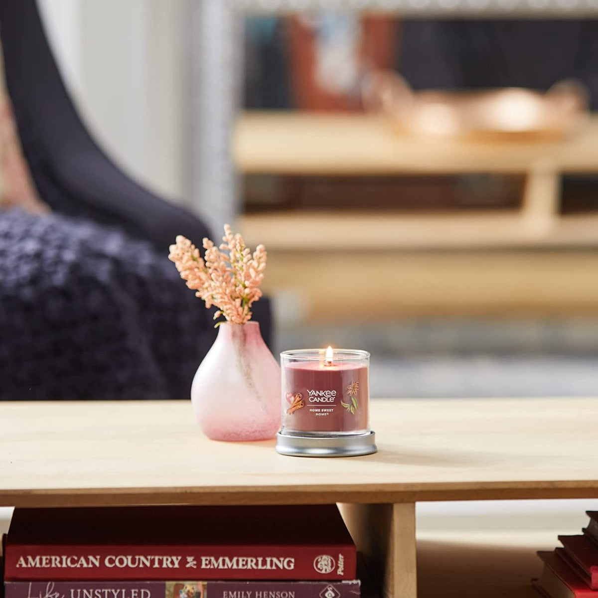 Yankee Candle Signature Small Tumbler Candle, 1- Wick (4.3oz) - Home Sweet Home