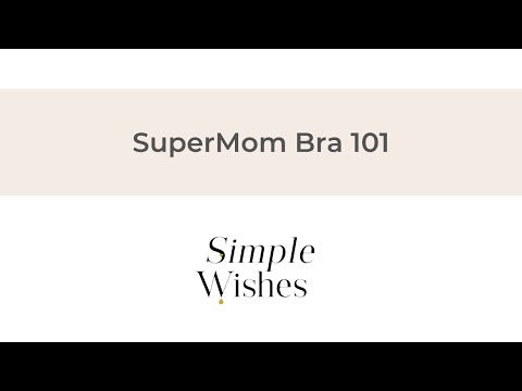 Simple Wishes Fixed Padding Nursing And Pumping T-Shirt Bra - Midnight Black (5 Sizes)