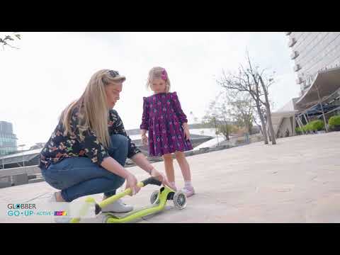 Globber GO•UP Active Lights Foldable Convertible Scooter (2 Colors)