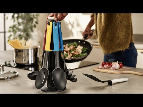 Joseph Joseph Elevate 6-piece Multicolour Utensil Set with Carousel Storage Stand