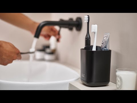 Joseph Joseph EasyStore Matt Toothbrush Caddy - Black