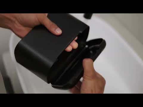 Joseph Joseph EasyStore Matt Large Toothbrush Caddy - Black