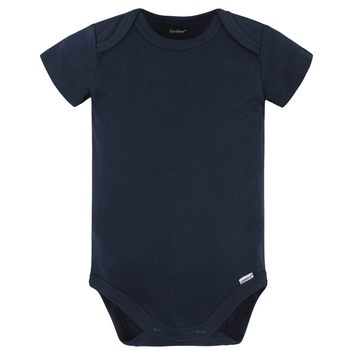 Gerber Short Sleeve Premium Onesies, 5pk - Navy (3 Sizes)