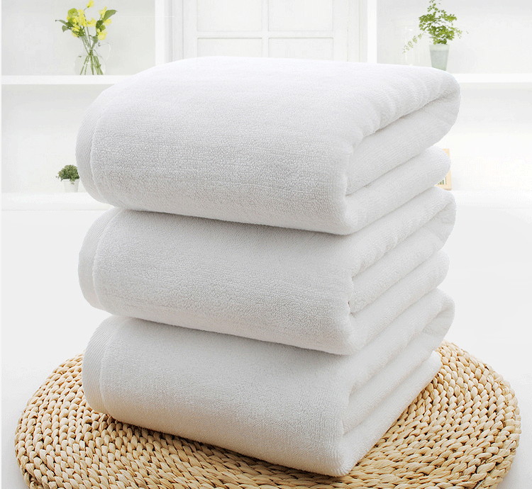 MPJ Cotton Bath Towel  (70x140cm) - White