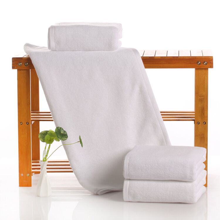 MPJ Cotton Bath Towel  (70x140cm) - White