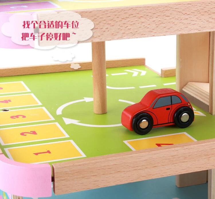 Three Storey Wooden Parking Lot