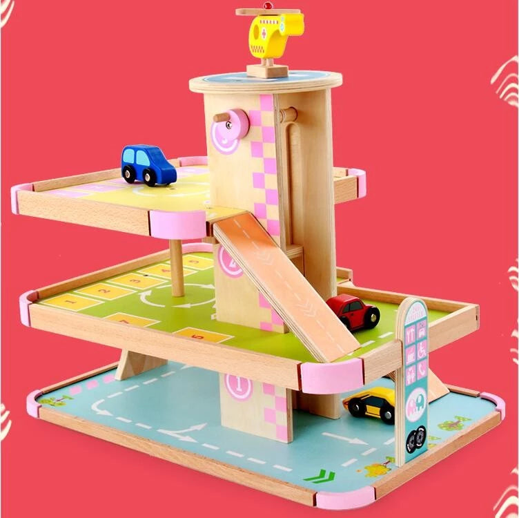Three Storey Wooden Parking Lot
