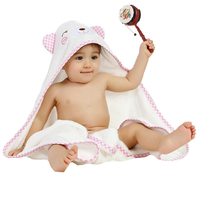 MPJ Baby Hooded Bath Towel (+ Free Washcloth) - 5 Designs - Pupsik Singapore