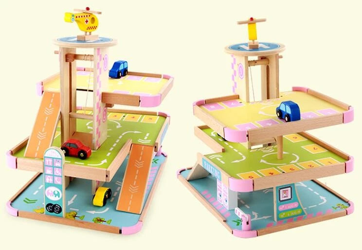 Three Storey Wooden Parking Lot