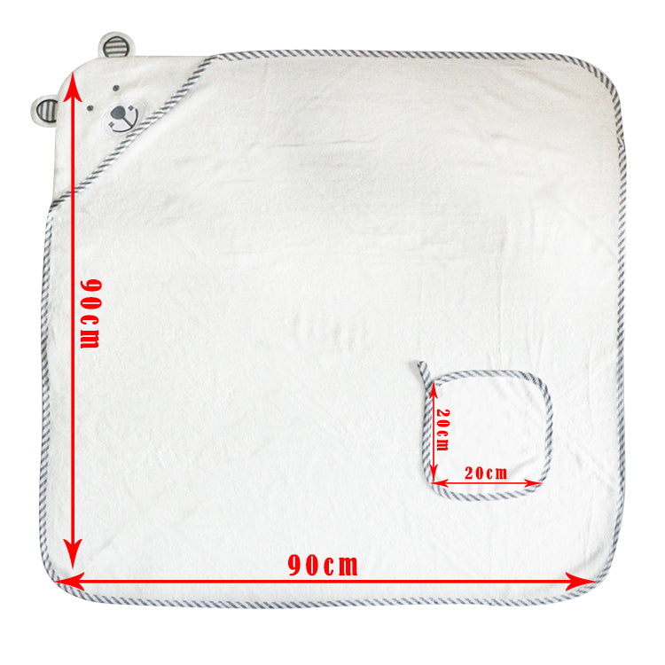 MPJ Baby Hooded Bath Towel (+ Free Washcloth) - 5 Designs - Pupsik Singapore