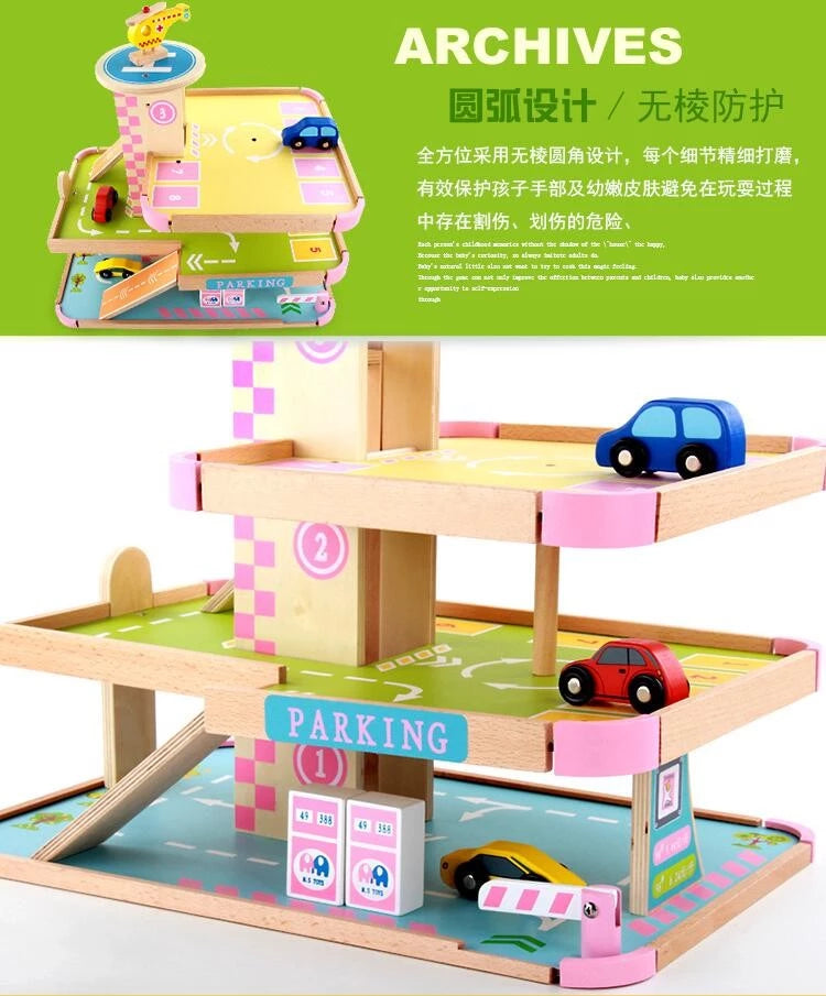 Three Storey Wooden Parking Lot