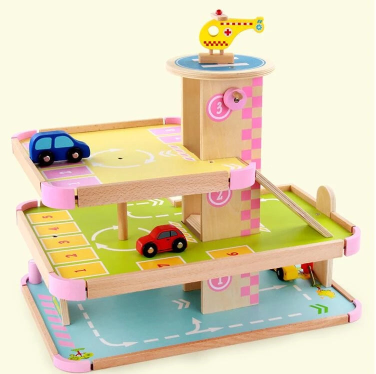 Three Storey Wooden Parking Lot