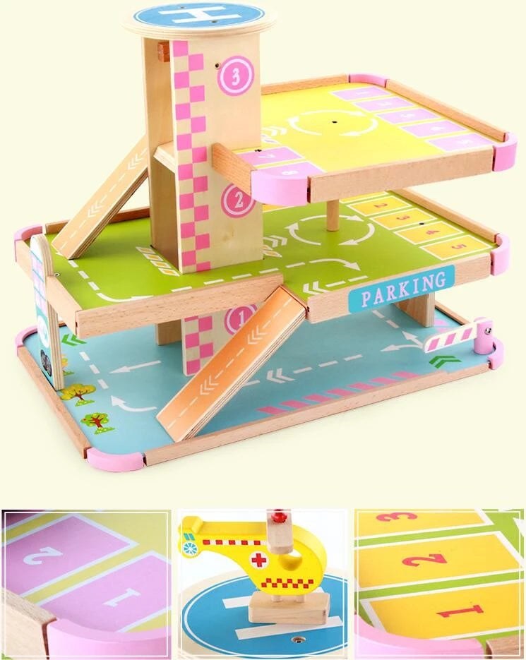 Three Storey Wooden Parking Lot