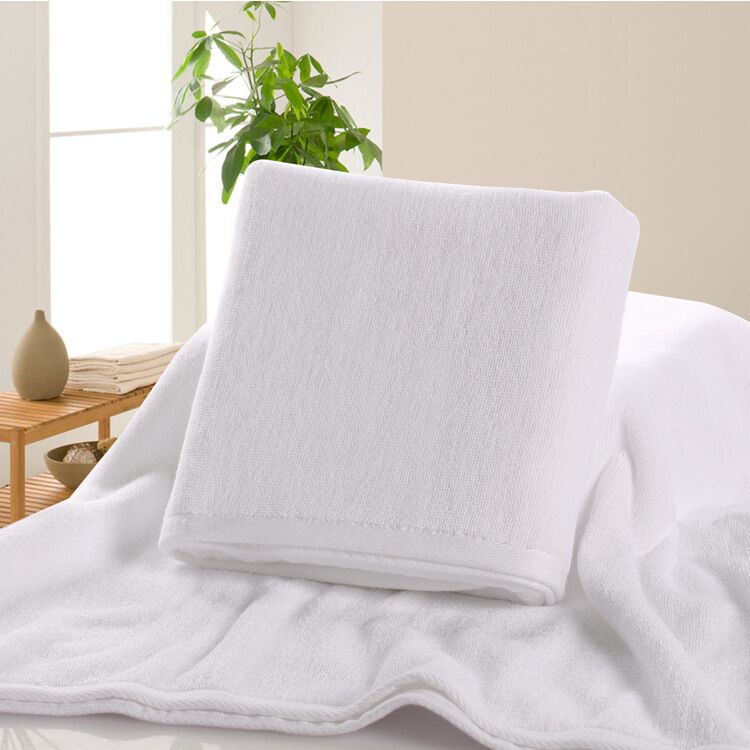 MPJ Cotton Bath Towel  (70x140cm) - White