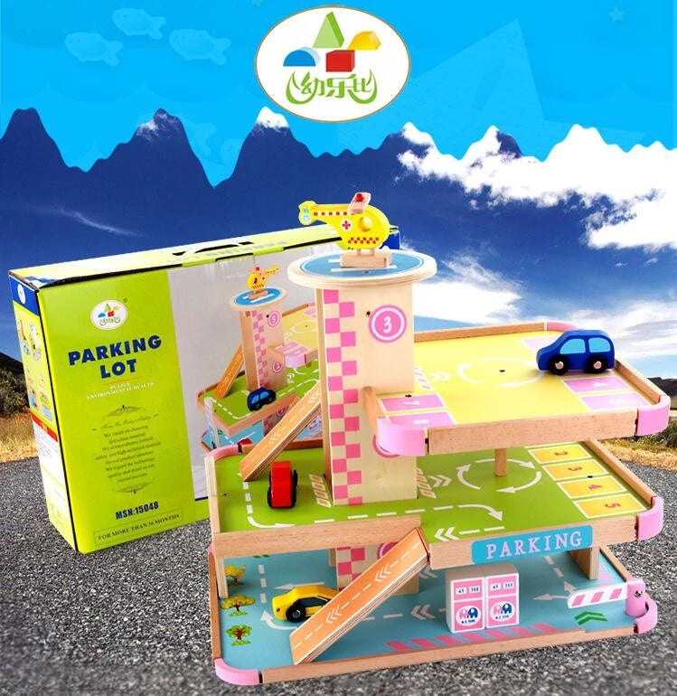 Three Storey Wooden Parking Lot
