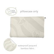 Little Zebra Droolproof Pillow Case for Junior Pillow - Jacquard Bamboo