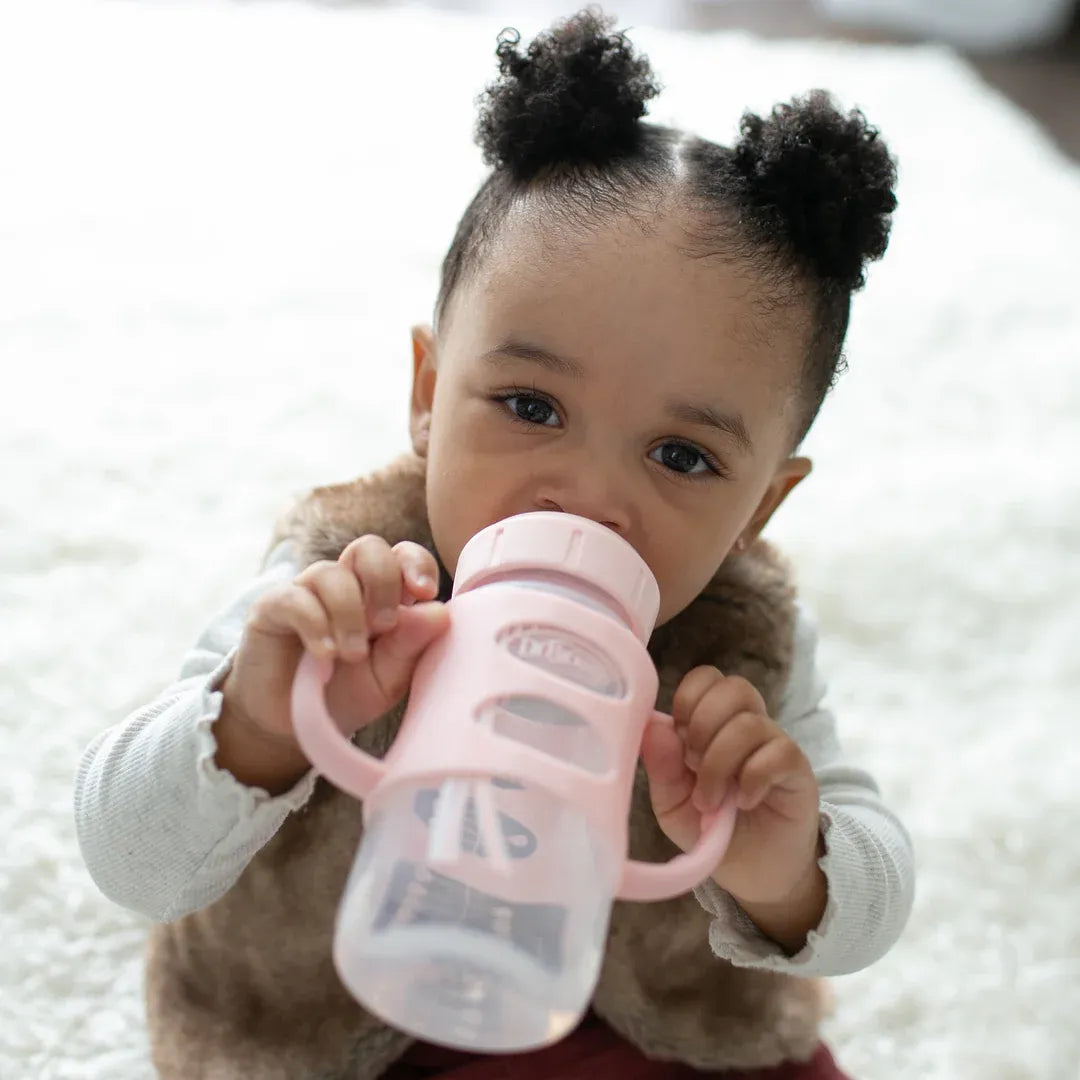 Dr. Brown's Milestones Narrow/Wide-Neck Sippy Spout Bottle with Silicone Handles (9 Types)