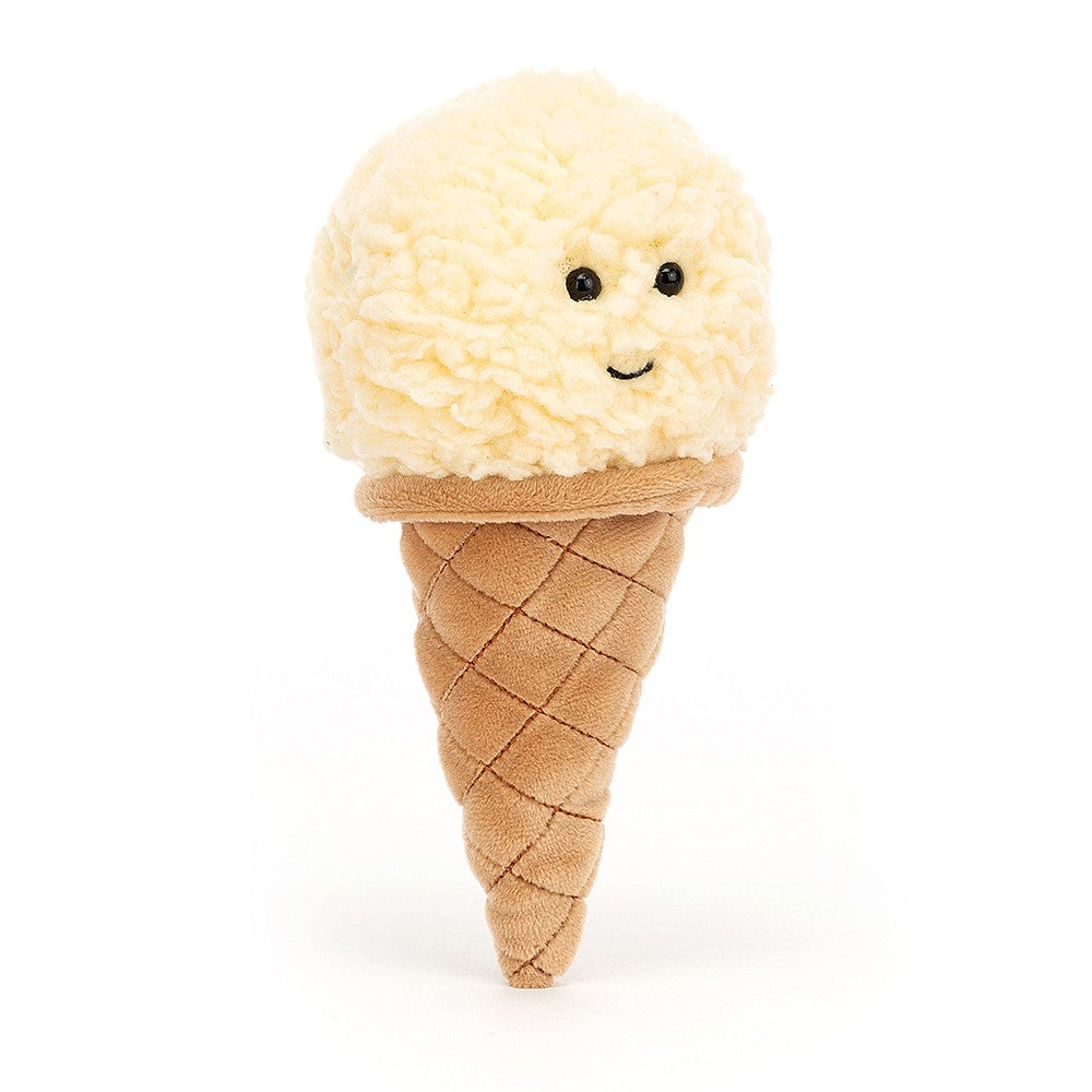 Jellycat Irresistible Ice Cream Vanilla Soft Toy (18cm)